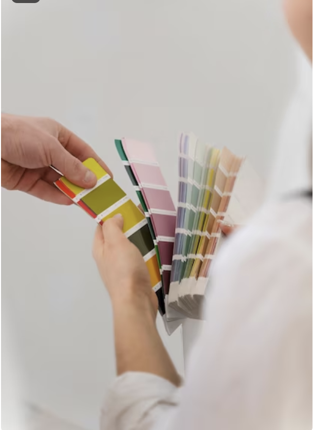 Accompagnement dans le choix de vos couleurs pour un projet personnalisé.